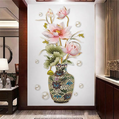 3D Wall Stickers DIY Flower Wall Decal Removable Waterproof Wall Art Decor for Bedroom Living Room Offices Home Decoration