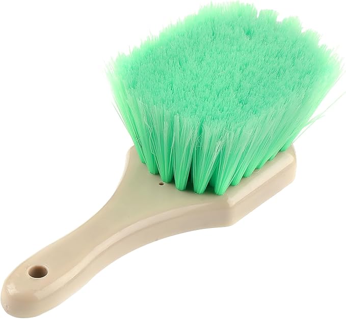 Mr. Detroit - Wheel & Body Brush with Soft PVC Bristles, Durable and Scratch-Free Cleaning Brush for Cars, Trucks, SUVs, Boats, Carpets, Mats