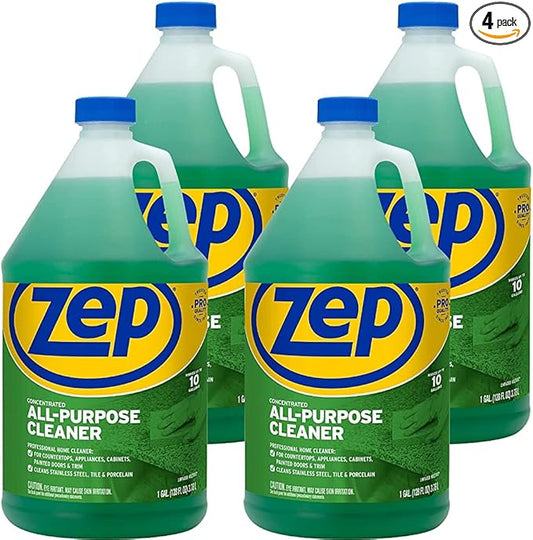 Zep Concentrated All-Purpose Cleaner and Degreaser - 1 Gallon (Case of 4) - ZU0567128 - Cuts Through Grease, Grime and Dirt With Ease, For Professional. Commercial and Household Use