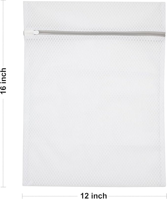 Set of 4 Mesh Laundry Bags, 12 x 16 Inches lingerie bags for washing delicates (4)