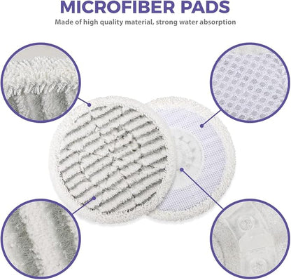 Replacement Steam Mop Pads for Shark Steam Mop Pads Compatible with Shark S7000AMZ S7000 S7001 S7001TGT S7000 Series Steam & Scrub All-in-One Hard Floor Steam Mop (10-PACK)