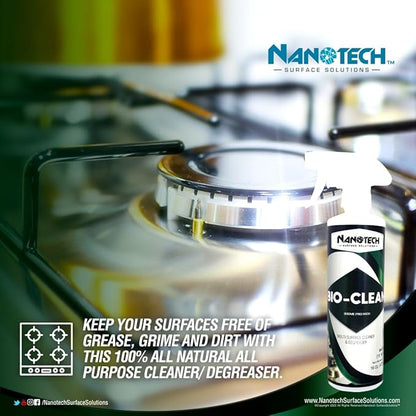 Nanotech SS Bio Clean- Biodegradable Multi Surface Heavy Duty Cleaner & Degreaser- Safe on All Surfaces: Natural Stone, Stainless Steel, Plastic, Glass, Metal, Vinyl (1 Gallon)