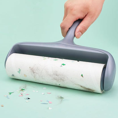 50% Stickier Large Surface Lint Roller Refill for Scotch-Brite Pet Hair Pickup Extra Sticky Large Lint Roller 8 inch Replacement Refills 6 Rolls, 60 Sheets per Refill, 360 Sheets Total