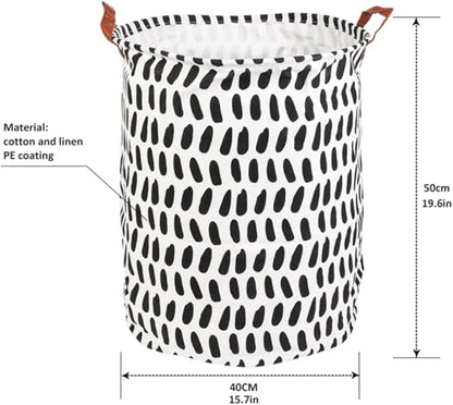 1PC Folding Laundry Basket Round Storage Bin Bag Large Hamper Collapsible Clothes Toy Basket Bucket Organizer Large Capacity
