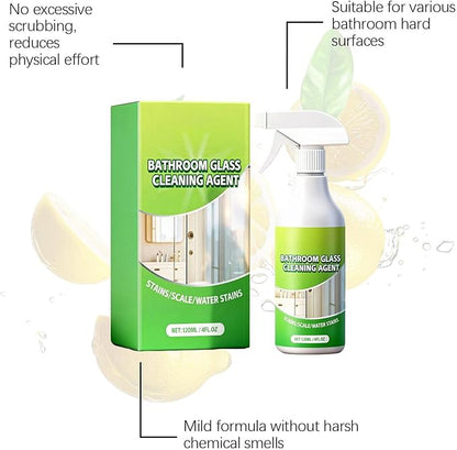 Bathtub Cleaner - Daily Shower Cleaner 120ml Spray, Multipurpose Anti-Fog Formula For Clarity, Remove Dirt Grime Grout Porcelain Surfaces, Tile Kitchen Bathroom RV Restroom Supplies | for Mirror Glass