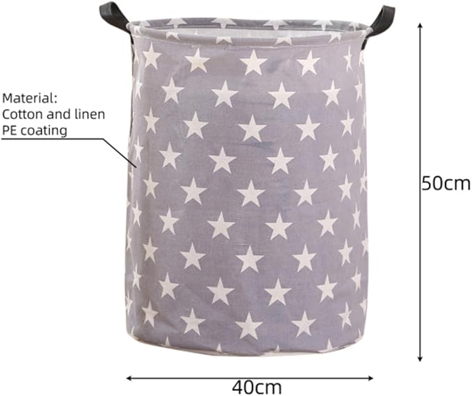 1PC Folding Laundry Basket Round Storage Bin Bag Large Hamper Collapsible Clothes Toy Basket Bucket Organizer Large Capacity