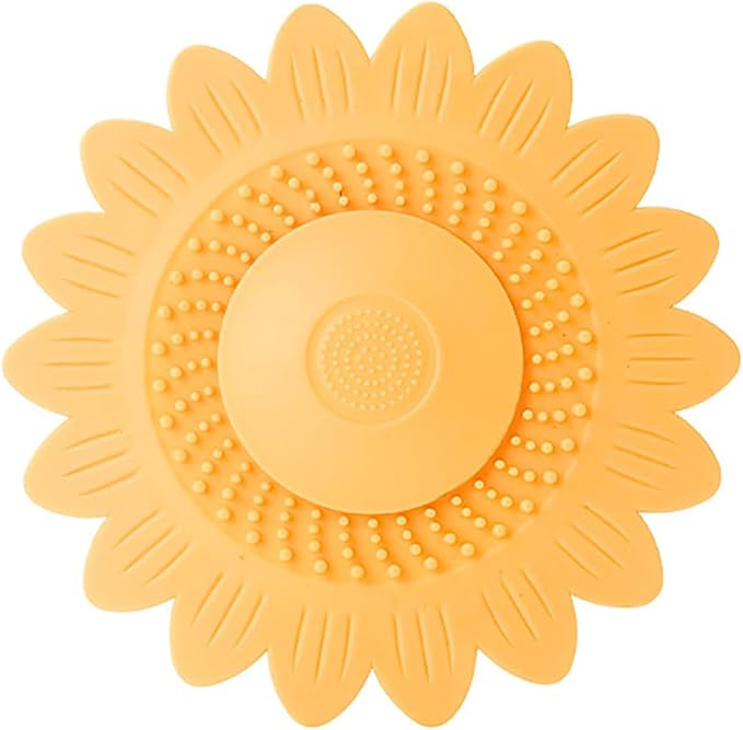 Flower Shape Sink Stopper Silicone Shower Drain Bath Plug Hair Catcher Sink Drain Covers Kitchen Bathroom Sink Plug