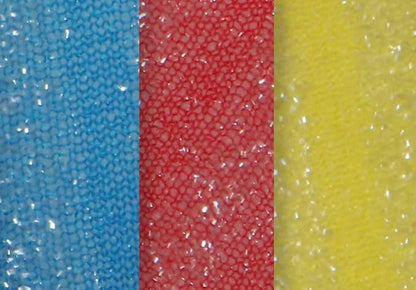 Nylon Kitchen Sponge Scrubber, Heavy Duty, Hand Friendly Scouring Sponge for Sink, Pot, Dish Washing Scrubber Non-Scratch, Kosher Sponge,6 Pack, Blue-Red/Pink-Yellow by Superio…