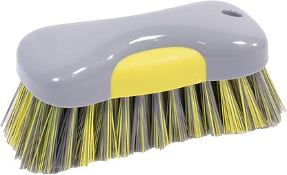 Heavy Duty Stiff Bristle Brush for Carpet and Upholstery Cleaning, Automotive and Home Scrubbing
