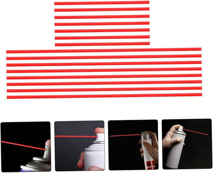 POPETPOP 40Pcs Long Nozzle Spray Can Tubes for Rust Remover Extensions Lightweight Precision Spraying for Home and Industrial Use