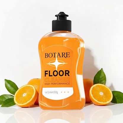 Floor Cleaner Liquid for Mopping, Household Deep Cleaning Solution for Wood,Hardwood,Tile,Laminate,Marble & Porcelain & Bathroom,Orange Scent,17.6 Fl Oz Each(1 Bottle+1 Cleaning Cloth)