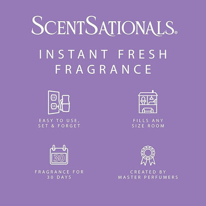 ScentSationals Sea Salt Lavender Fragrance Oil Plug In Air Freshener Refills 3-Pack - Works with Scentsationals Wall Plugs, Long-Lasting Home Fragrance, 0.8 fl oz Each, Packaging May Vary