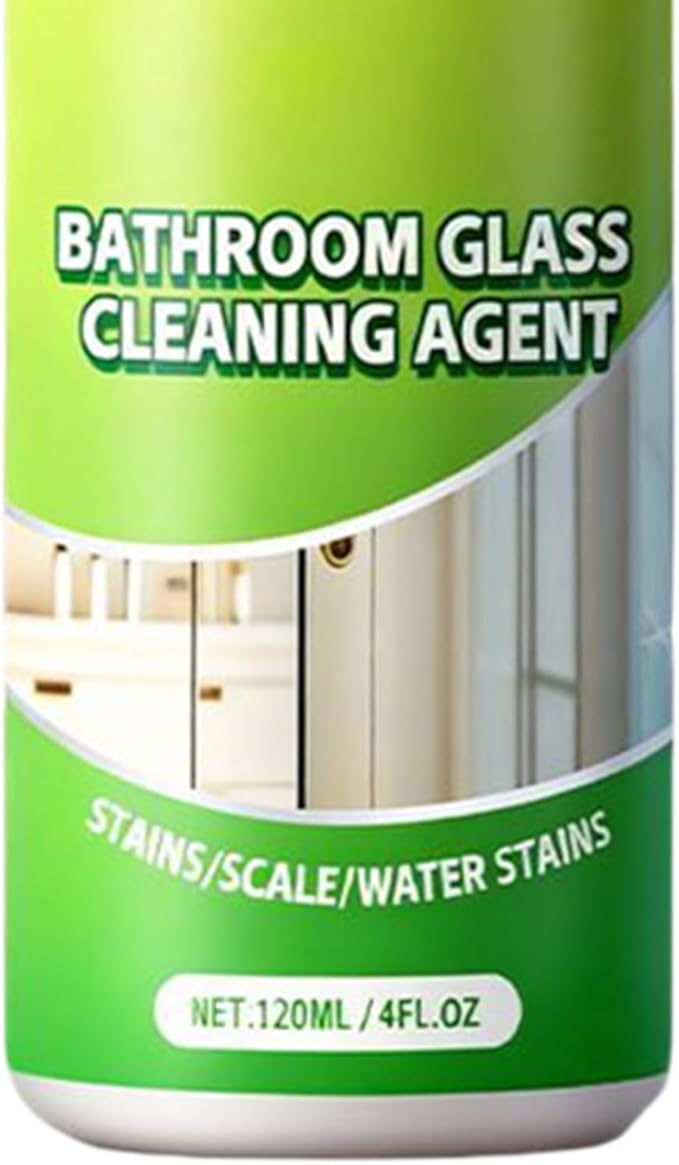 Bathroom Cleaner Spray, 120ml Multipurpose Anti Fog Spray, Small Tub Cleaner for Toilet Bowl Sink, Bottle Home, Bathroom Accessory with Easy Application, Mirror Floor Use for Wall Countertop