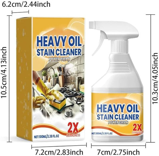 Heavy Duty Degreaser Cleaner Spray, Powerful Clean Kitchen Oil Stains Spray, All Purpose Kitchen Heavy Oil Cleaning Agent, Oil Enemy Foaming Cleaner, for Countertops, Ovens, and Appliances