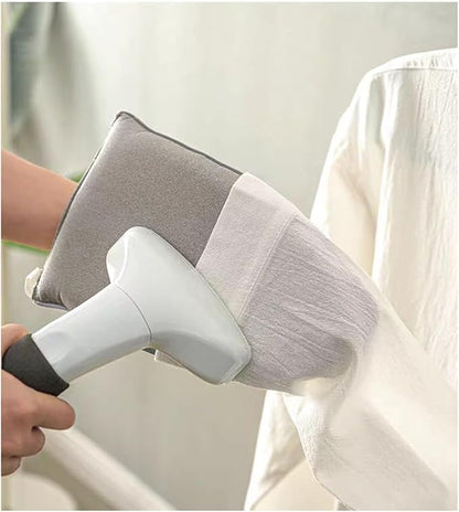 Garment Steamer Ironing Gloves, Anti Steam Handheld Ironing Pad, Heat Resistant Garment Steamer Mitt, Durable Protective Ironing Glove for Garment Steamer (Style D)