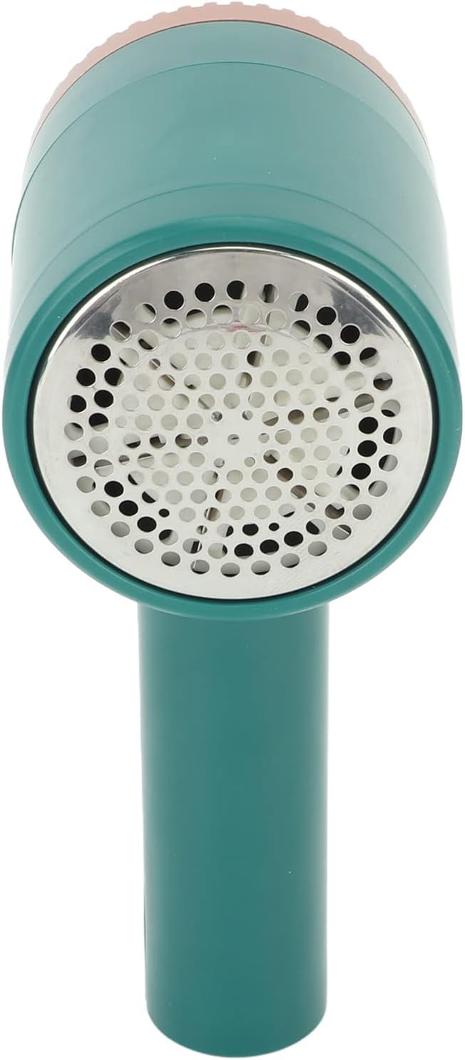 Electric Lint Shaver Rechargeable USB Portable Fabric Remover Bionic Honeycomb Net Cover 4 Gear Strength Adjustment Stainless Steel Cutter Head for Sweater Coat Home Use Green