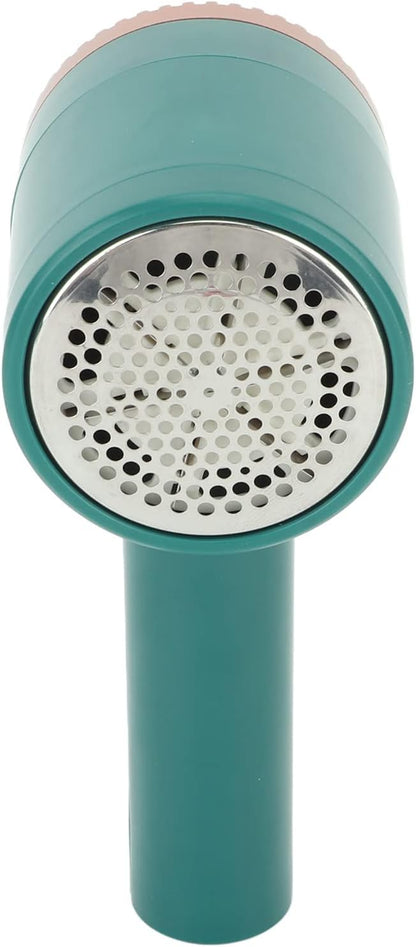 Electric Lint Shaver Rechargeable USB Portable Fabric Remover Bionic Honeycomb Net Cover 4 Gear Strength Adjustment Stainless Steel Cutter Head for Sweater Coat Home Use Green