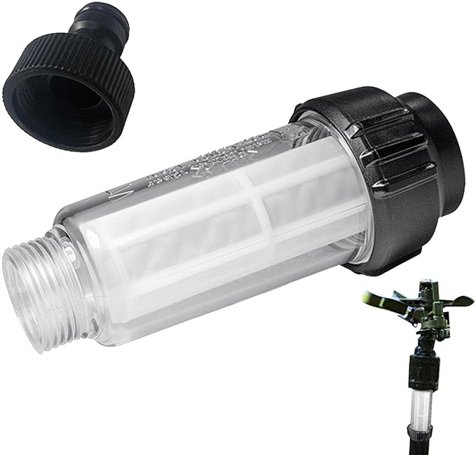 Transparent Washing Machine Filter – ABS 3/4 Inch Detachable Inlet Accessory, Effort-Saving Design For Filtering Sediment And Impurities | Perfect For Laundry Appliances, Home Use, And Replacement