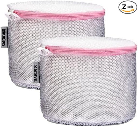 Mamlyn Mesh Bra Bags for Washing Machine, Lingerie wash Bags for Laundry (set of 2)