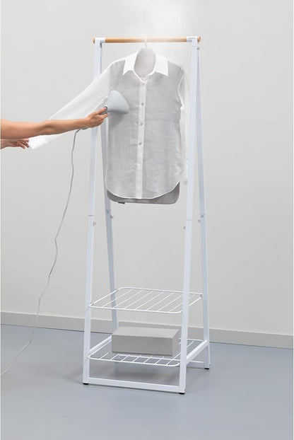 Brabantia - Foldable Steam Board - for High Pressure Clothes Steaming - Solid Heat Resistant Surface - Versatile Hanging Hook - Easier Steaming with Handheld Steamers - 36 x 16 inches - Gray