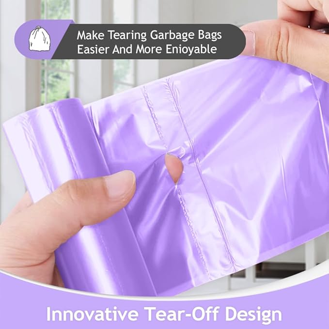 Teivio Small Trash Bags 4 Gallon 160 Counts Clear Colorful Garbage Bags, Bathroom Trash Can Bin Liners, Plastic Bags for home office kitchen, fit 12-15 Liter, 3,3.5,4.5 Gal, Colorful