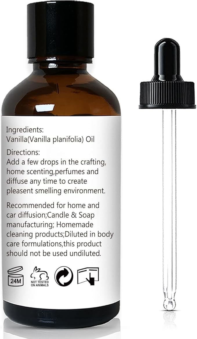 GM Gumili Vanilla Essential Oil – 1 Oz Vanilla Oil for Skin & Diffuser | Home Fragrance Oil for Body, Lotion, Candles, Soap, Dryer Balls, Slime & More