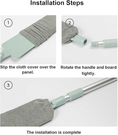 Gaps Dust Cleaner – Retractable Long-Handle Duster for Under Appliances, Hard-to-Reach Dust and Debris Removal Tool | Ideal for Home, Bedroom, Kitchen, and Household Cleaning