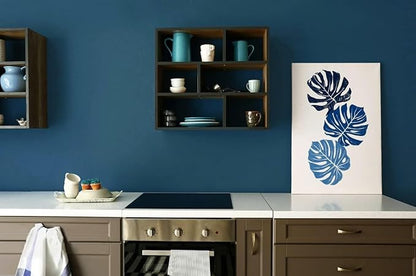 Safiyya 118"x17.7" Dark Blue Peel and Stick Wallpaper Blue Contact Paper Solid Color Removable Self Adhesive Wallpaper Decorative Vinyl Rolls for Wall Furniture