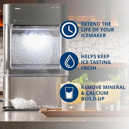 GE Profile Opal | Cleaning Supplies Kit for Opal Nugget Ice Maker | Ice Machine Cleaner Kit Includes (1) 5 oz Bottles of Cleaning Solution, (1) Cleaning Sponge
