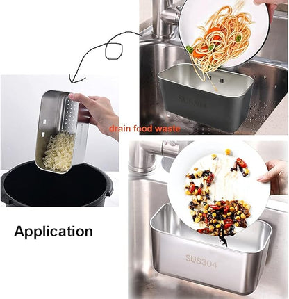 Stainless Steel Sink Strainer Kitchen Food Catcher Sink Strainer Basket for Filter Kitchen Waste and Wash Vegetables Fruits