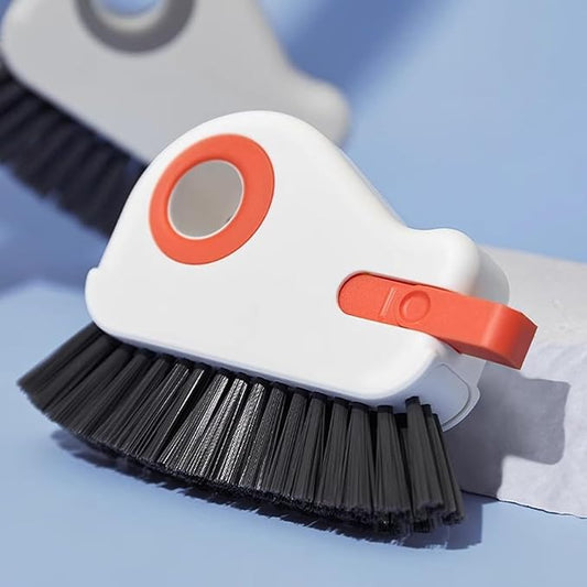 2 in 1 Groove Cleaning Brush Window Track Cleaning Tools, Multifunction Grout Cleaner Tool Grip Brush Hard Bristle Crevice Cleaning Brush for Sliding Door Track, Window Sill, Window Seal