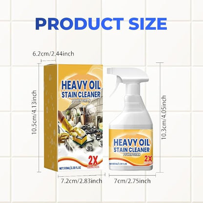 Kitchen Heavy Oil Cleaner Spray, 2026 New All Purpose Kitchen Heavy Oil Cleaning Agent, Multipurpose Kitchen Grease Cleaner for Countertops, Stovetop, Ovens and Appliances (2pcs)