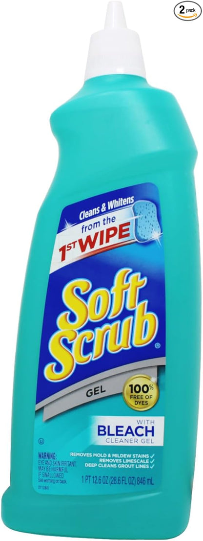 Soft Scrub Soft Scrub Gel Cleanser with Bleach -12.6 Fl Oz (Pack of 2)