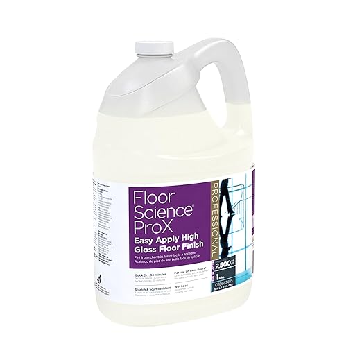 Diversey CBD562405 Floor Science ProX Easy Apply High Gloss Floor Finish, Professional Quick Dry Sealer for Low Maintenance, Ready-to-Use, 1-Gallon