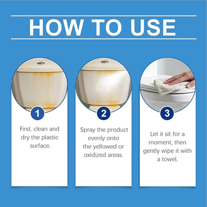 Multipurpose Cleaner - 100ml Yellowing Remover Spray Household Stain Remover Cleaning Tool For Appliances Home Living Room Kitchen Apartment Garage