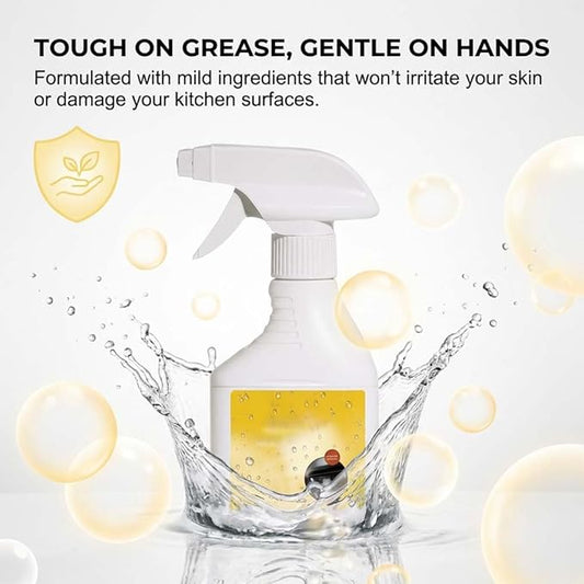 Kitchen Heavy Oil Cleaner Spray,3.38 Oz Oven Cleaner Heavy Duty,All Purpose Kitchens Heavy Oil Cleaning Agent for Countertops,Stovetop,Dishwasher,Appliances (3PC)