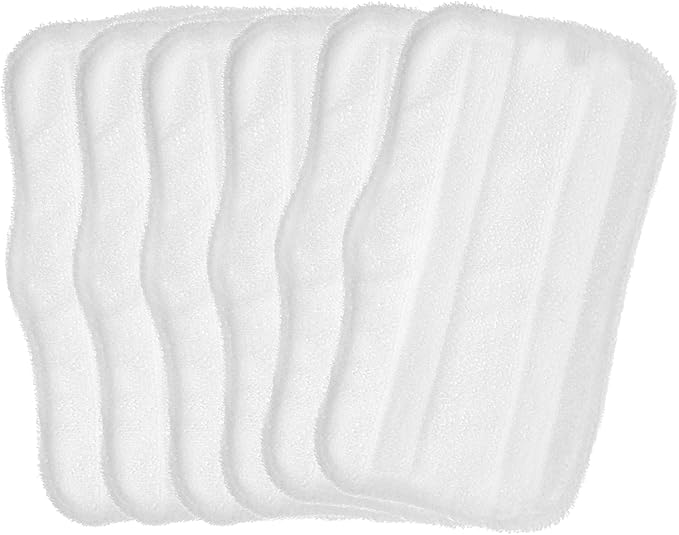 Artraise 6 Pack Microfiber Steam Mop Pads Replacement Washable for Shark Steam Mop SK Series SK410 SK435CO SK460 SK140 SK141 S3101 SK3102 S3250 S3251