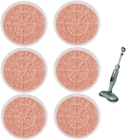 Steam Mop Replacement Pads for Shark Steamer S7001 s7020 s7000amz s7000 s7001tgt s7201 s8201 S7005 s8001 Series Rotating Steam Scrubber,Scrub Sanitize at The Same,Round Scrubbing Mop Replacement Pad