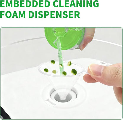 MAMADOU Smart Toilet Foaming Agent 285ml 2Pack Splash Proof Special Foam Shield Toilet Bowl Cleaner Stain-Resistant Cleaning Liquid For Fresh Bathroom Lime scent