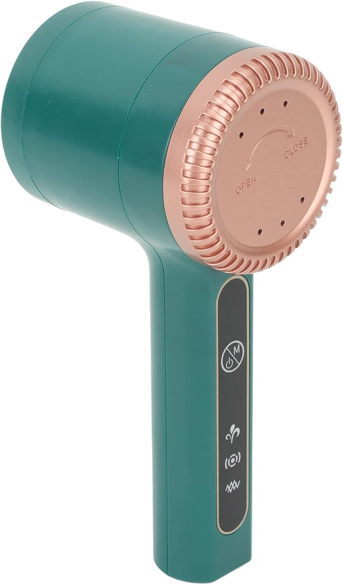 Electric Lint Shaver Rechargeable USB Portable Fabric Remover Bionic Honeycomb Net Cover 4 Gear Strength Adjustment Stainless Steel Cutter Head for Sweater Coat Home Use Green