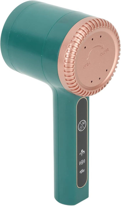 Electric Lint Shaver Rechargeable USB Portable Fabric Remover Bionic Honeycomb Net Cover 4 Gear Strength Adjustment Stainless Steel Cutter Head for Sweater Coat Home Use Green