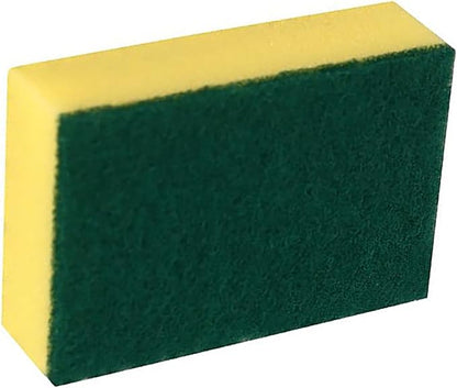 Double Sided Cleaning Sponge, Strong Absorbent Heavy Duty Scrub Sponge Non Scratching Reusable Dish Cleaning Scrub Sponge for Household Kitchen Bathroom