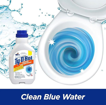 Automatic Toilet Bowl Cleaner Liquid – In-Tank Toilet Cleaner, Original Blue Formula, Long-Lasting Freshness, 10 oz
