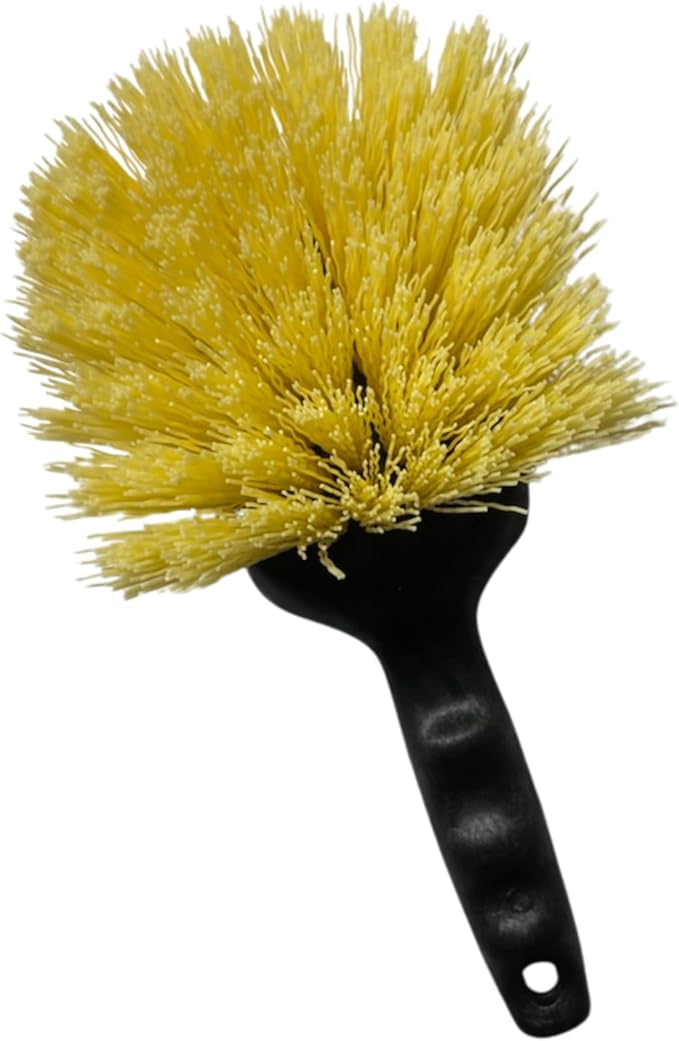 SPARTA 3650500 Plastic Scrub Brush, Cleaning Brush, Utility Brush With Polypropylene Bristles For Cleaning, 8 Inches, Black