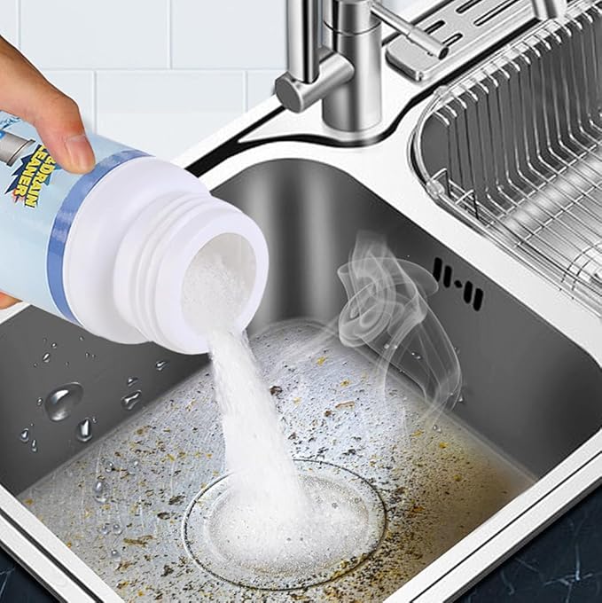 2026 New Sink Drain Cleaner, Multi-functional Sink and Drain Cleaner Powder Cleaning, Drains Foam Cleaner, Powerful Pipe Dredging Agent for Home Kitchen Toilet (5Pcs)