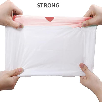 BEIDOU-PAC 13 Gallon Trash Bags Drawstring, 200 Count, White & Unscented Garbage Bags, Multi-purpose Tall Kitchen Trash Bags Can Liners for Business Home Commercial and Industrial