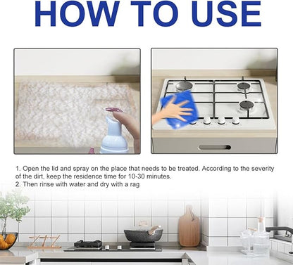 Kitchen Foam Cleaner, All-Round Kitchen Cleaning Foam, Japanese Multi-Purpose Cleaner Spray, Quickly Remove Oil & Dirt and Free Your Hands (3Pcs)