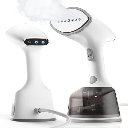 Clothes Steamer 1500W Portable Handheld Steamer for Clothes 20s Quick Heat Strong Penetrating Steam with Smart LCD Screen 2 in 1 Clothing Iron Steamer for Clothes Vertically and Horizontally
