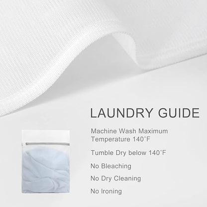 Muchfun 3Pcs Durable Fine Mesh Laundry Bags for Delicates 16 x 20 Inches (3 Large)