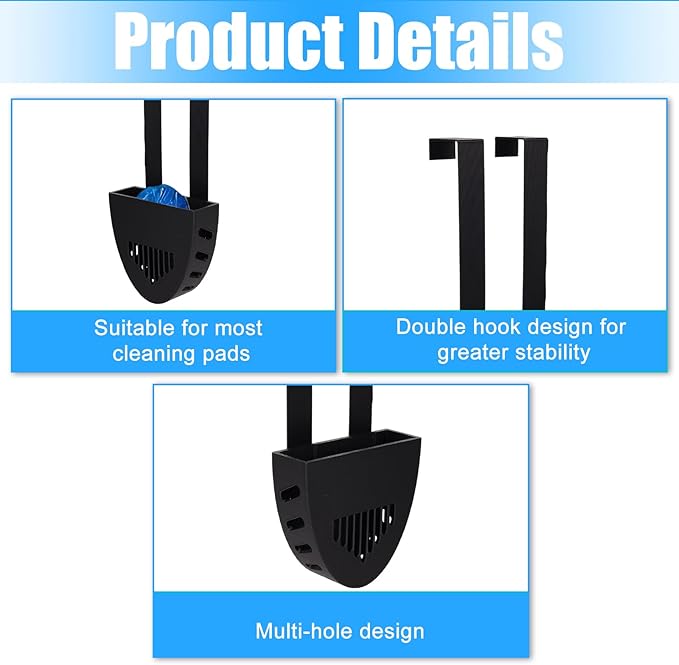 2pcs Toilet Tank Cleaning Tablet Holders, Premium Hanging Toilet Bowl Tablet Holders for Inside Tank Caddy Practical Bathroom Accessories Compatible with Vacplus